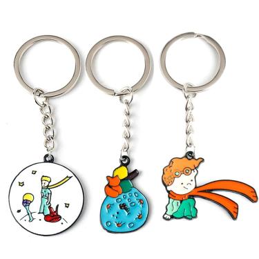 Imagem de Chaveiro Little Prince com design de raposa e liga de óleo