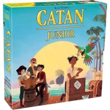 Imagem de Jogo de estratégia Catan Junior para crianças de 6 anos ou mais com tema pirata
