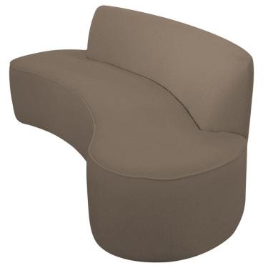 Imagem de Sofá Orgânico 02 Lugares 150cm Mônaco Bouclé Marrom - Nexta Casa