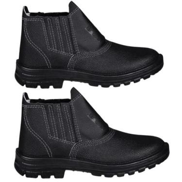 Imagem de KIT Botina de Trabalho Segurança e Conforto - Strano, 43, Preto