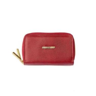 Imagem de Carteira feminina de couro liso Martina-Feminino