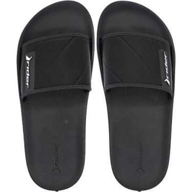 Imagem de Chinelo Slide Rider Street Solado Macio Gáspea Masculino, Preto, 41