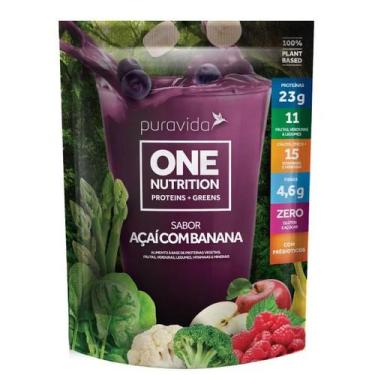 Imagem de Proteína Vegana Sabor Açaí com Banana Puravida 450g
