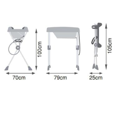 Imagem de Banheira De Bebê Com Trocador Burigotto Millenia + Moun Amour Rosa U