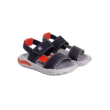 Imagem de Sandália Papete Molekinho Preto/Laranja -, 31