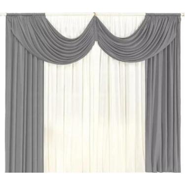 Imagem de Cortina Paris Pra Janela Sala E Quarto Com Bando 2,00 X 1,70 - osmari 