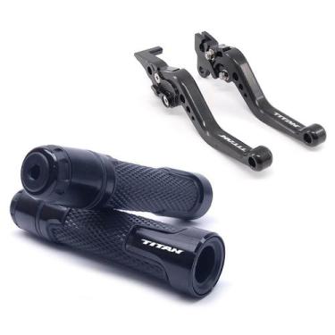 Imagem de Kit Manete Esportivo e Manopla Titan 125 150 160 Freio á Disco - Stark