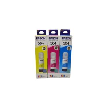 Imagem de Kit 3 tintas color epson 504 l4150 l4160 l 6161 l6171 l6191