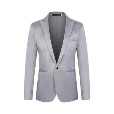 Imagem de Blazer Masculino Slim Fit Antirrugas Sem Necessidade De Passar a Ferro