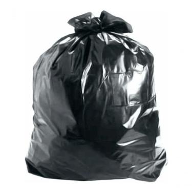 Imagem de Saco para Lixo Resistente Super Forte 150 l Preto 100 Unidades 8 MICRAS 100% Polietileno Baixa