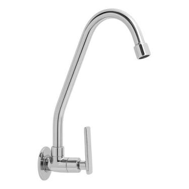 Imagem de Torneira Br Shopper Inox Bica Móvel Parede Cozinha 5046 - Congratulati