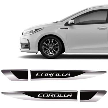 Imagem de Par De Aplique Lateral Corolla 2015, 2016, 2017, 2018 e 2019 Emblema R