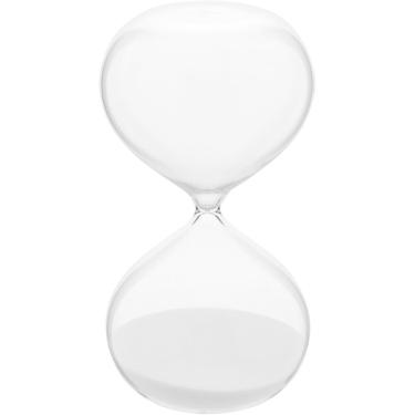 Imagem de AMPULHETA DECORATIVA AREIA BRANCA VIDRO 22x12x12cm TRANSPARENTE