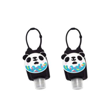 Imagem de Kit 2 Frasco Álcool Gel Infantil Com Capa Silicone - Arts, Tubarão Azu