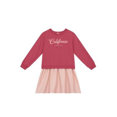 Imagem de Vestido infantil menina em moletinho Brandili