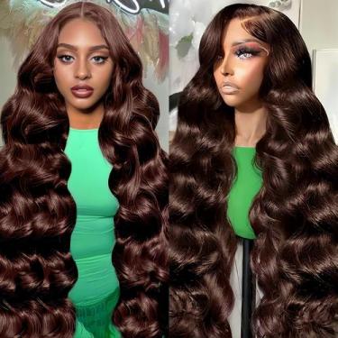 Imagem de Peruca Zihomha 30" Castanho Chocolate 13x6 Lace Front HD