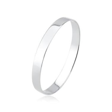 Imagem de ANEL Aliança Ouro Branco 2mm OURO 10K E Ródio Brilho A68 Tamanho:29Cor
