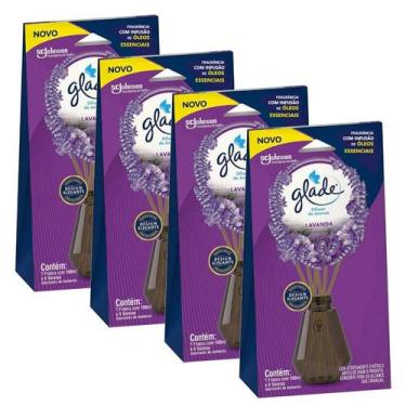 Imagem de Kit 4 Glade Difusor Aroma Aromatizador Ambiente Lavanda