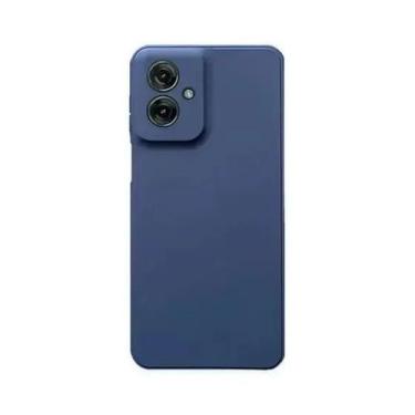 Imagem de Capa Capinha Case Aveludada Para Motorola Moto G55 5G Azul Marinho - L