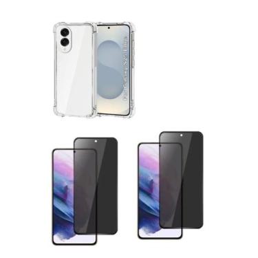 Imagem de 2UN Película Fosca Privativa + Capa Anti Choque TPU Para Galaxy S25 ED