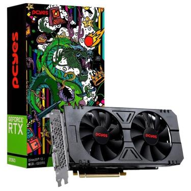 Imagem de Placa de Vídeo PCyes NVIDIA RTX 2060 Graffiti Series, 6GB, GDDR6, Preto - PA2060RTX6GDF...