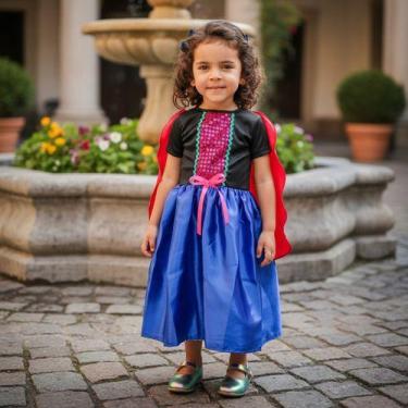 Imagem de Fantasia Infantil Princesa Ana Frozen Festa Aniversário - Pequenos Enc