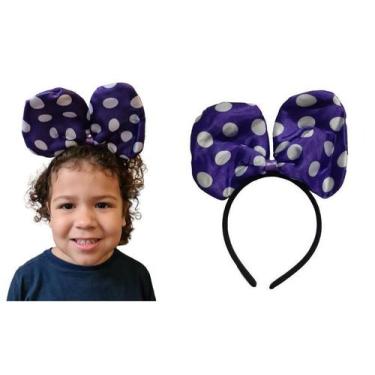 Imagem de Arco Tiara Minnie Cetim Infantil p/ Festa, Fantasia e Cosplay - Lynx P