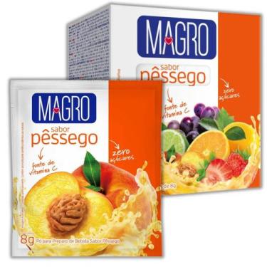 Imagem de Refresco Magro Sabor Pêssego Suco Zero Açúcares de 8g 15 Unidades - Lo