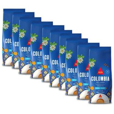Imagem de Café em Grãos Delta Colombia Kit 10 Pacotes de 500g - Delta Cafés
