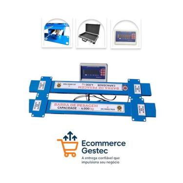 Imagem de Balança Barra De Gado 0,90cm Maleta E Base 4000kg Masterplus - GESTEC