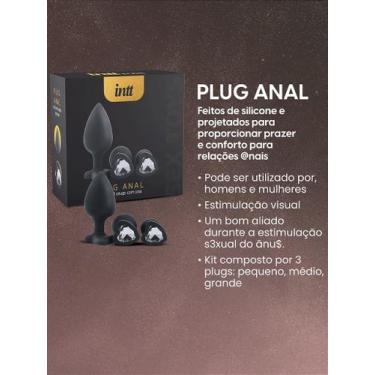 Imagem de Kit de Plugs Analis com Joia em Formato de Coração - Intt Cosméticos -