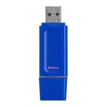 Imagem de Pen Drive Kingston Exodia 64GB USB 3.2 Azul com Alta Velocidade de Transferência 64GB KC-U2G64-7GB