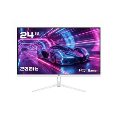 Imagem de Monitor Gamer HQ 24" Branco 1ms, 200Hz, IPS, AMD FreeSync, Full HD, HDMI, DP, Frameless HQW24IP200