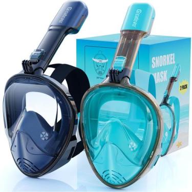 Imagem de Máscara de Mergulho Greatever Full Face Dobrável com Suporte para Câme