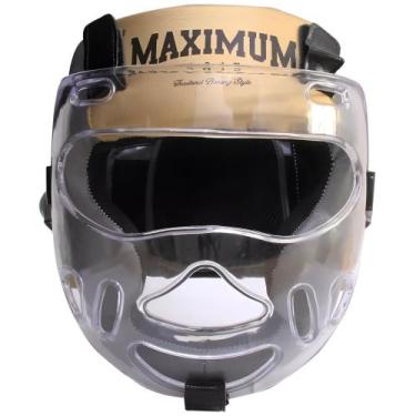 Imagem de Capacete de boxe muay thai protetor de cabeça com viseira - maximum