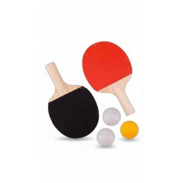 Imagem de Kit Tênis de Mesa 2 Raquetes 3 Bolas - Congratulations Store