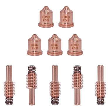 Imagem de 5 peças 220816 pontas de bocal de cortador de plasma 5 peças 220842 eletrodo de cortador de plasma adequado para tocha de corte de plasma PMX 85/105