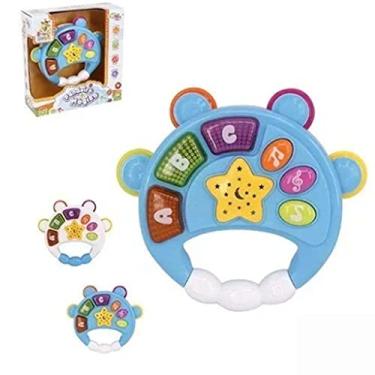 Imagem de Pandeiro Musical Infantil Baby Magico Com Luz Som A Pilha