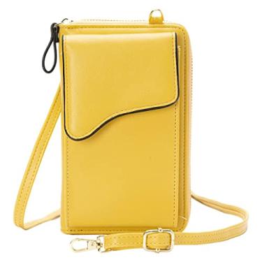 Imagem de segolike Bolsa pequena de couro para, bolsa de crossbody, para, bolsas leves crossbody para mulheres, Amarelo