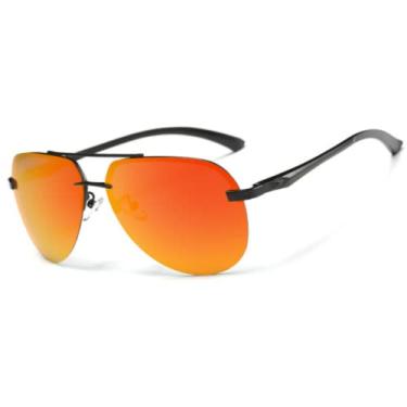 Imagem de Óculos de Sol Masculino Polarizado UV400 Lente Polarizada (Laranja)