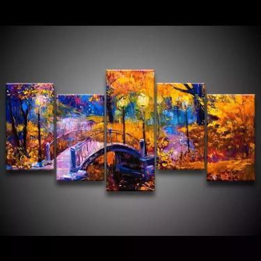 Imagem de Quadro Decorativo 129x63 Sala Quarto Pintura