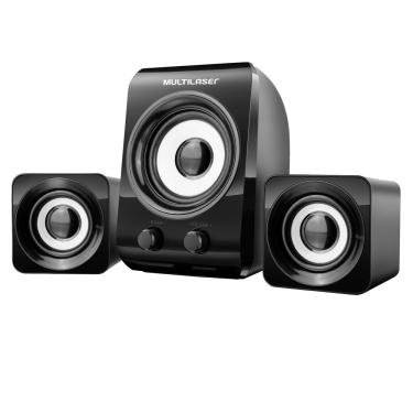 Imagem de Caixa de Som Multilaser SP172 2.1 USB 14W - Preta