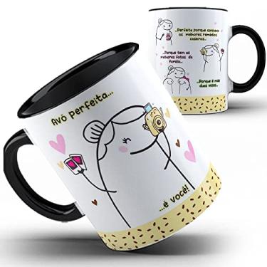 Imagem de Caneca preta Flork vovó perfeita Avó