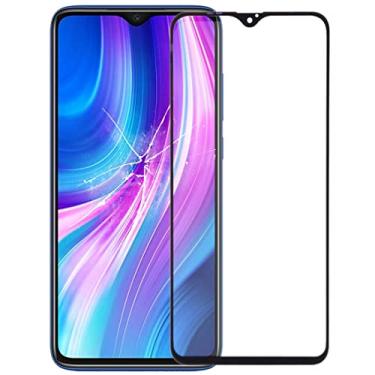 Imagem de HONGYAN Peças de substituição de telefone celular Lente de vidro externo da tela frontal com OCA opticamente claro adesivo para Xiaomi Redmi Note 8 Pro Acessórios telefônicos