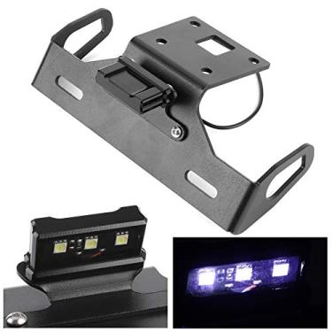 Imagem de Suporte de placa traseira de motocicleta com luz LED apto para Z800 2013-2018 kit eliminador de pára-lama suporte de placa de licença de motocicleta kit universal eliminador de