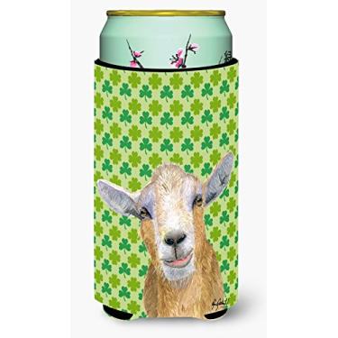 Imagem de St Patrick's Day Goat Tall Boy Beverage Insulator Beverage Insulator Hugger RDR3025TBC