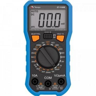 Imagem de Multimetro Digital Et-1100B Azul/Preto Minipa