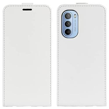Imagem de YUNCHAO Caixa de telefone Para Motorola Moto G31 4G R64 TEXTURA Única capa de couro de couro vertical capa para celular