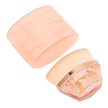 Imagem de Pincel de maquiagem de base para maquiagem de cabelo pincel de base pincel plano pincel de maquiagem ferramenta cosmética base líquida pincel de maquiagem creme ou pó pincel de maquiagem, pincéis de maquiagem base (55#)