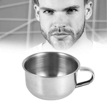 Imagem de Tigela de espuma de barbear, tigela de barbear de aço inoxidável - tigela de sabão inquebrável tigelas de sabão de barbear homem ferramenta de espuma de limpeza para barbear tigelas de sabão para homens, perfeita para barbear sabonete